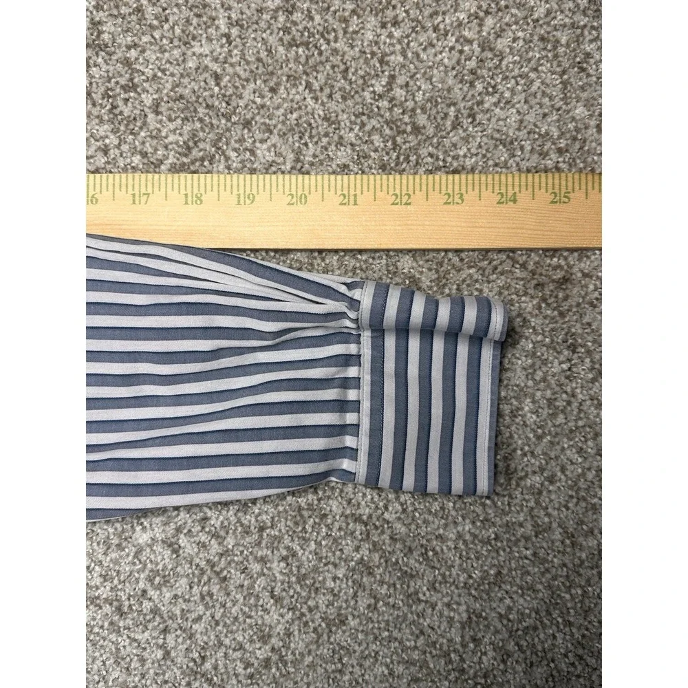 Tommy Bahama Shirt Adult Medium White Blue Button Up Modern Casual Comfort Mens
